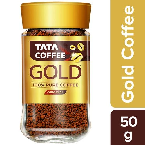 Tata Coffee Gold 100percent Pure Coffee - Original, 50 g Jar-1.webp
